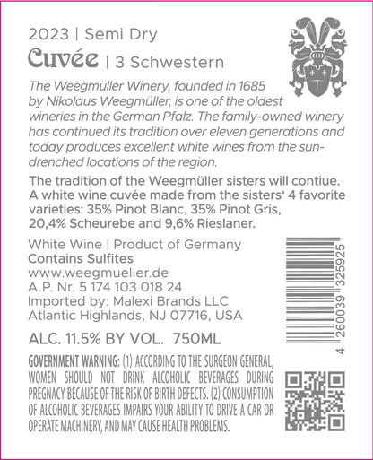 Cuvee 3 Sisters 2023 - 750 ML
